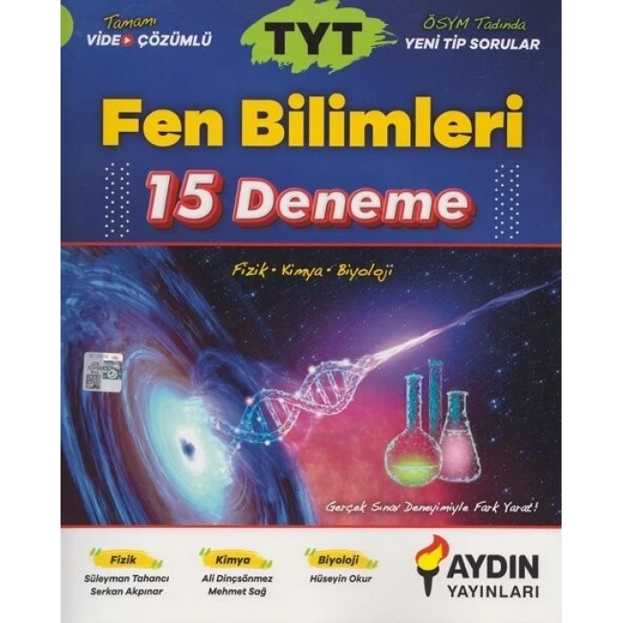 TYT Fen Bilimleri Deneme Sınavı 15li - Aydın Yayınları