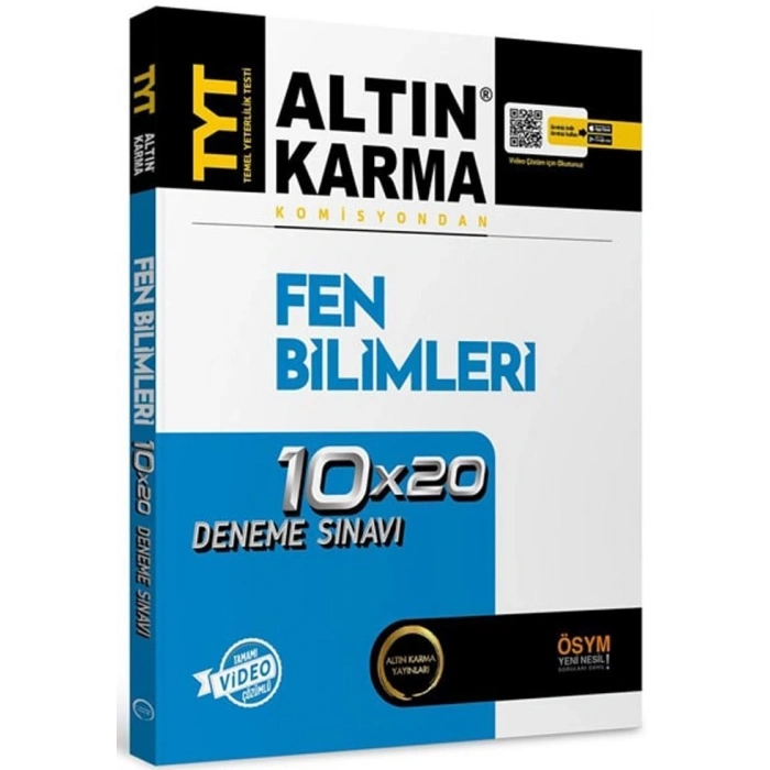 TYT Fen Bilimleri Deneme Sınavı - Altın Karma Yayınları