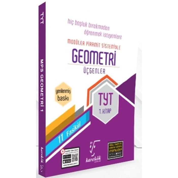 TYT Geometri 1.Kitap MPS - Karekök Yayınları
