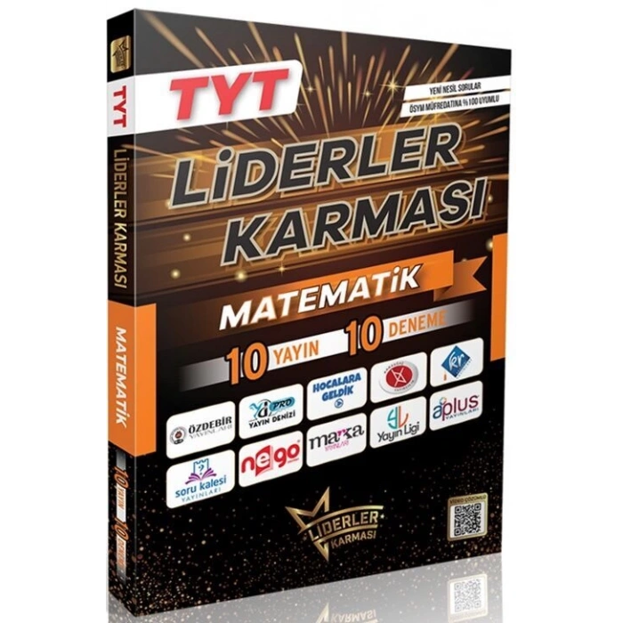TYT Matematik Deneme Sınavı 10 LU -(2025)- Liderler Karması Yayınları