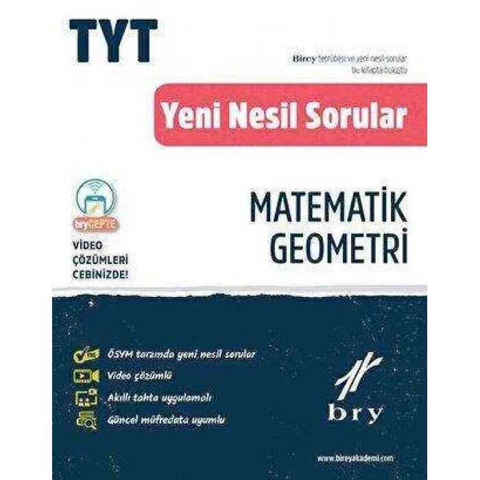 TYT Matematik Geometri Yeni Nesil Sorular - Birey Yayınları