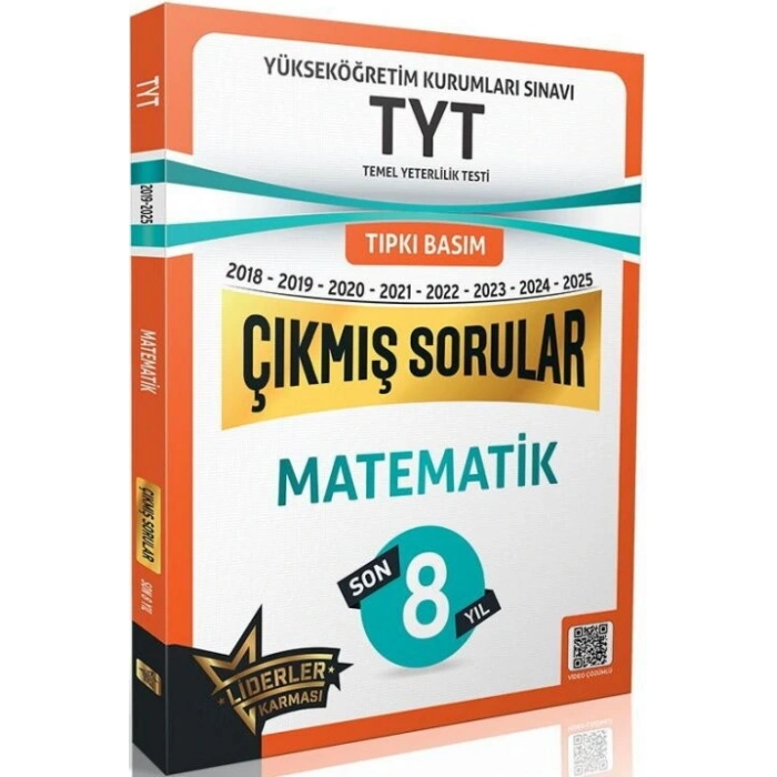 TYT Son 8 Yıl Matematik Çıkmış Sorular-Lider Karması Yayınları