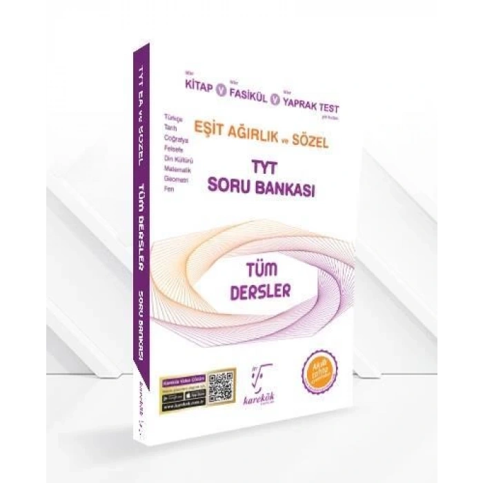 TYT Tüm Dersler Soru Bankası Eşit Ağırlık Sözel - Karekök Yayınları