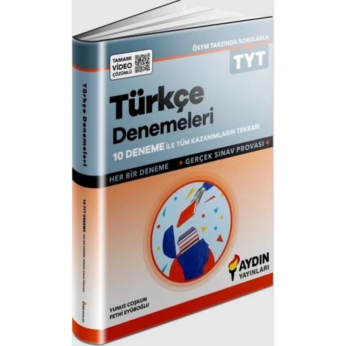 TYT Türkçe Deneme 10 Lu-Aydın Yayınları