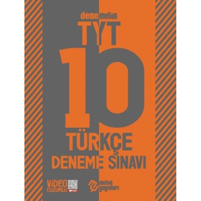 TYT Türkçe Deneme Sınavı 10lu - Metin Yayınları
