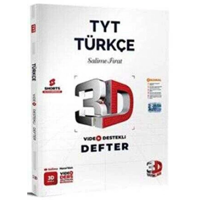 TYT Türkçe Video Destekli Defter- 3D Yayınları