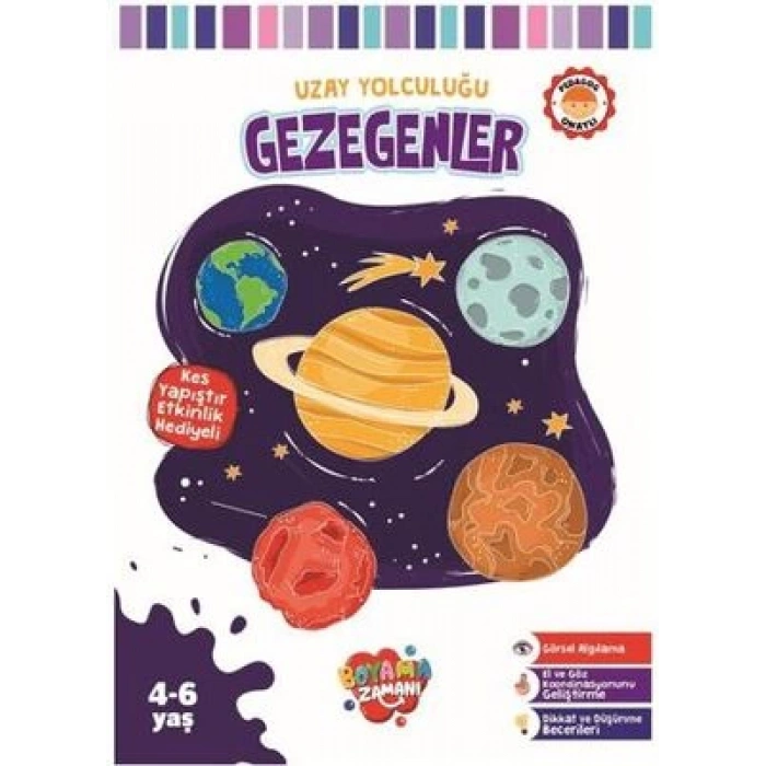 Uzay Yolculuğu Serisi Gezegenler -Boyama Zamanı-Revzen Kitap