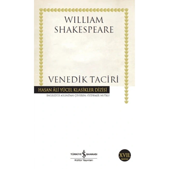 Venedik Taciri - William Shakespeare - İş Bankası Kültür Yayınları