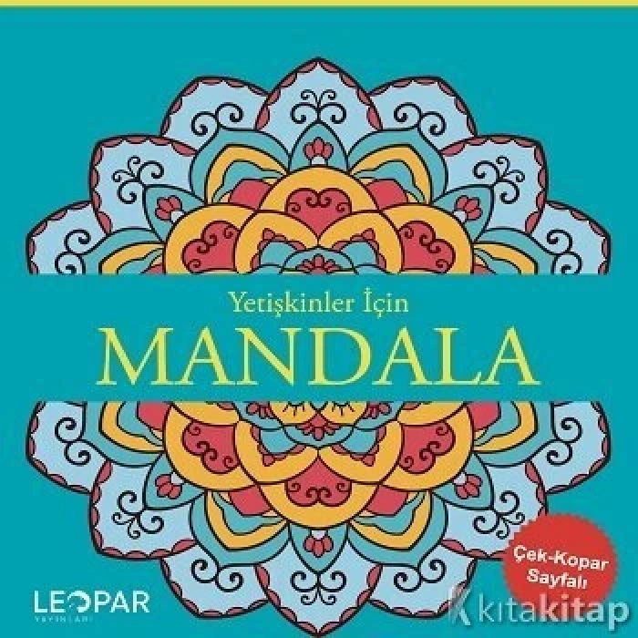 Yetişkinler İçin Mandala-Mavi-Leopar Yayınları