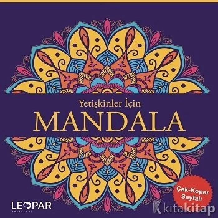 Yetişkinler İçin Mandala-Mor-Leopar Yayınları