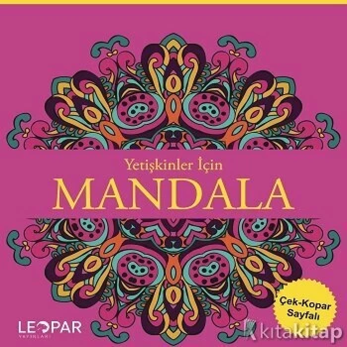 Yetişkinler İçin Mandala-Pembe-Leopar Yayınları