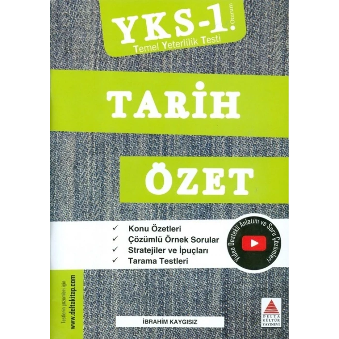 YKS TYT 1.Oturum Tarih Özet Delta Kültür Yayınları