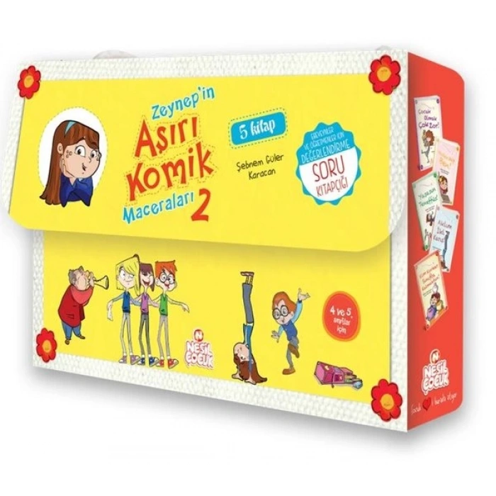 Zeynep’in Aşırı Komik Maceraları 2 (5 Kitap) - Şebnem Güler Karacan - Nesil Yayınları