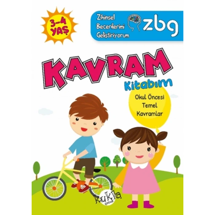 Zihinsel Becerilerimi Geliştiriyorum-Kavram Kitabım 3-4 Yaş - Buçe Dayı - Kukla Yayınları