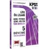 2026 KPSS Lise Önlisans Çözümlü 5 Deneme-Yargı Yayınları