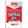 2026 KPSS Önlisans Vatandaşlık Çek Kopar Yaprak Test-Yediiklim Yayınları
