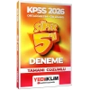 2026 KPSS Orta Öğretim Önlisans 5 Fasikül Deneme -Yediiklim Yayınları