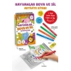 Hayvanlar- Boya ve Sil Aktivite Kitabı 3 Yaş + -Bigkids Yayınları