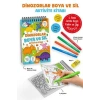 Dinozorlar- Boya ve Sil Aktivite Kitabı 3 Yaş + -Bigkids Yayınları