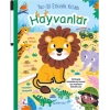 Yaz-Sil Etkinlik Kitabı – Hayvanlar (Ciltli - Kalemli)-Kolektif- İndigo Kitap