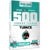 KPSS Son Viraj Serisi Türkçe Tamamı Video Çözümlü 500 Soruda Genel Tekrar Kampı-Yediiklim Yayınları