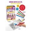 Boya ve Sil Aktivite Kitabı– Moda (4 Renk Jumbo Keçeli Kalem ve Silgi Hediyeli 3 Yaş+)-Sibel Erdal-Bigkids Yayınları