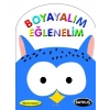 Boyayalım Eğlenelim-Baykuş -(Kalın Boyama)- Parıltı Yayınları