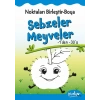 Noktaları Birleştir Boya Sebzeler Meyveler 1den 30a -(Okul Öncesi)- Pinokyo Yayınları