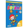Renkli Neşeli Boyama 1 4+Yaş Kalın Boyama - Pinokyo Yayınları