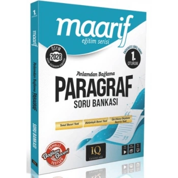 1.Oturum Anlamdan Bağlama Paragraf Soru Bankası- IQ Yayınları