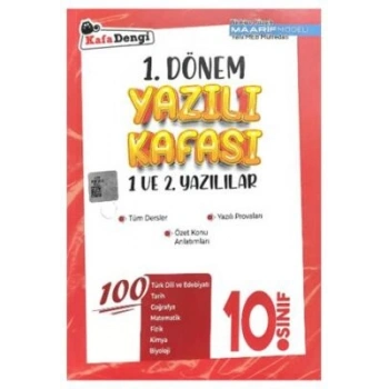 10.SINIF 1.DÖNEM YAZILI KAFASI / KAFADENGİ YAYINLARI