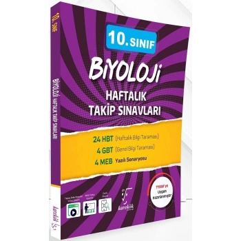 10.Sınıf Biyoloji Haftalık Takip Sınavları - Karekök Yayınları