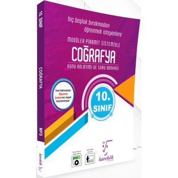 10.Sınıf Coğrafya Konu Anlatımı ve Soru Çözümü Karekök Yayınları