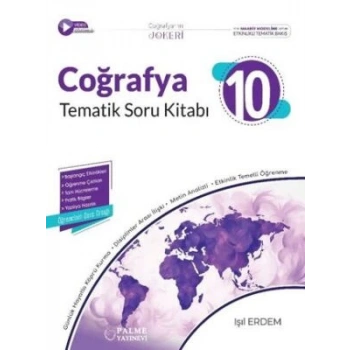 10.Sınıf Coğrafya Soru Bankası-Joker Tematik (İADESİZ)-Palme Yayınları