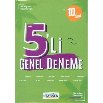 10.Sınıf Deneme Sınavı 5li - Okyanus Yayınları
