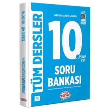 10.Sınıf Tüm Dersler Soru Bankası Mavi Kitap - Editör Yayınları
