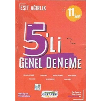 11.Sınıf Eşit Ağırlık Deneme Sınavı 5li - Okyanus Yayınları