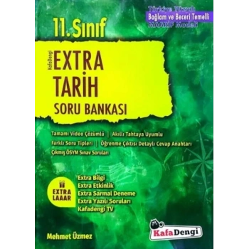 11.SINIF TARİH SORU BANKASI EXTRA / KAFADENGİ YAYINLARI
