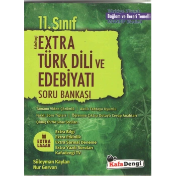 11.SINIF TÜRK DİLİ VE EDEBİYATI SORU BANKASI EXTRA / KAFADENGİ YAYINLARI
