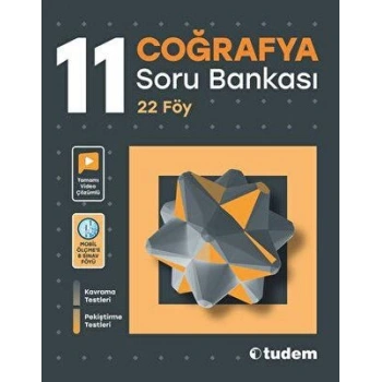 11. Sınıf Coğrafya Soru Bankası-Tudem Yayınları