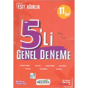 11.Sınıf Eşit Ağırlık Deneme Sınavı 5li - Okyanus Yayınları