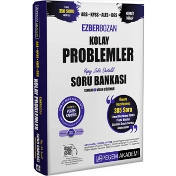 2025 AGS-KPSS-DGS Problemler Soru Çözümlü Ezberbozan-Pegem Yayınları