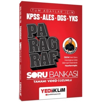 2025 KPSS ALES DGS Paragraf Soru Bankası - Yediiklim Yayınları