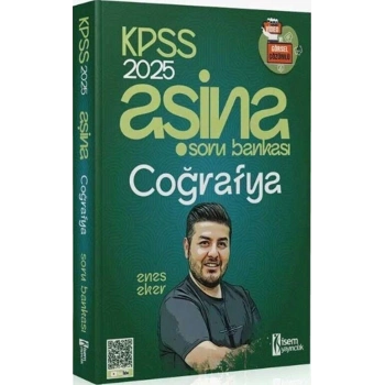 2025 KPSS Coğrafya Soru Bankası Aşina - İsem Yayınları