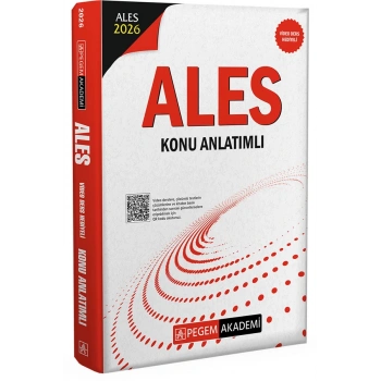 2026 ALES Konu Anlatım-Pegem Yayınları