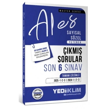2026 ALES Sayısal-Sözel Son 6 Sınav Çıkmış Sorular-Yediiklim Yayınları