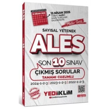2026 ALES Sayısal Yetenek 10 Sınav Çıkmış Sorular-Yediiklim Yayınları