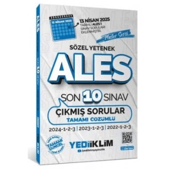2026 ALES Sözel Yetenek 10 Sınav Çıkmış Sorular-Yediiklim Yayınları