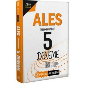 2026 ALES Tamamı Çözümlü 5 Deneme-Pegem Yayınları