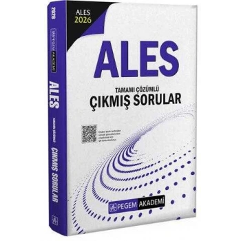 2026 ALES Tamamı Çözümlü Çıkmış Sorular-Pegem Yayınları